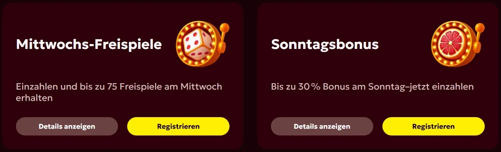 Boni und Aktionen